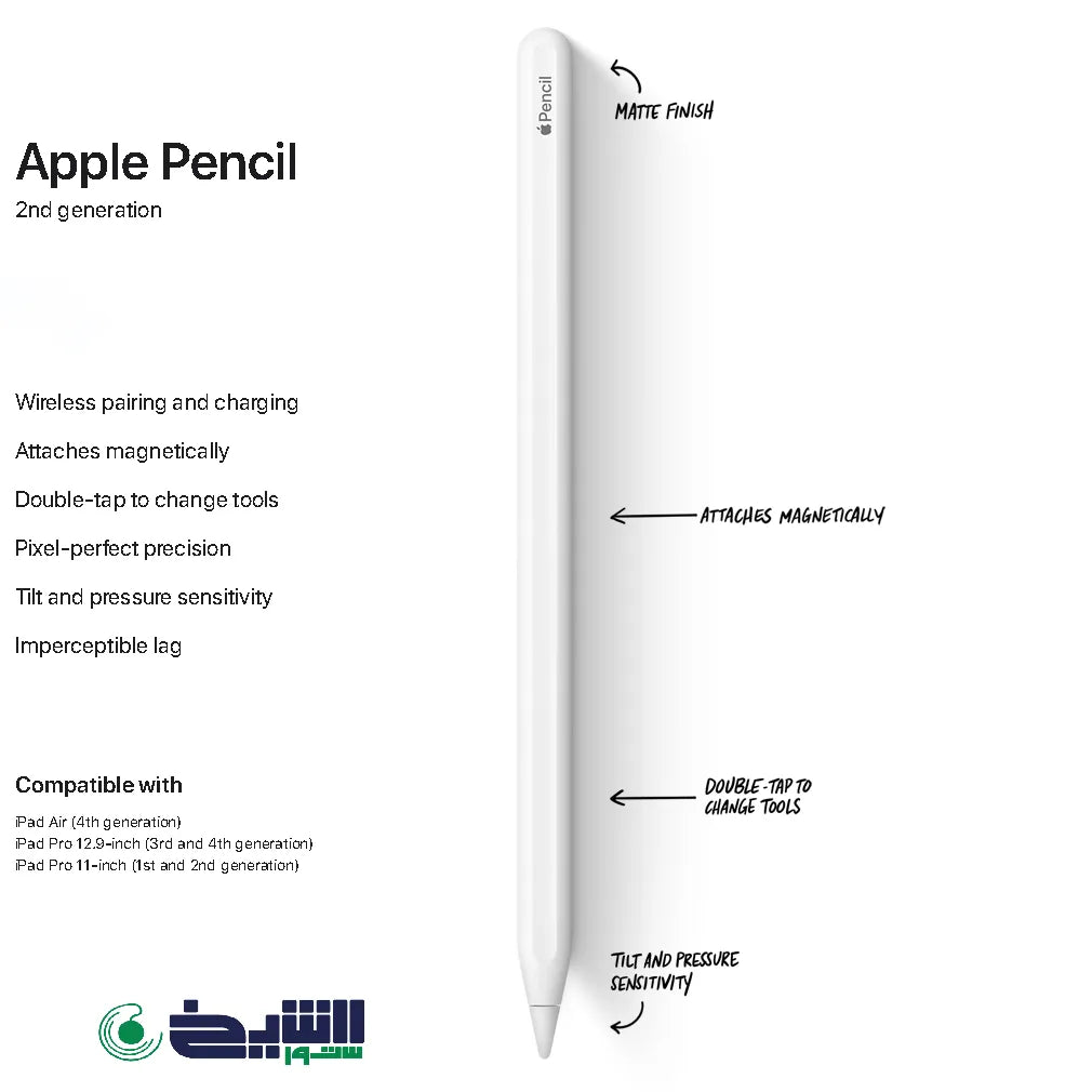 Apple Pencil 2nd Generation Wireless - for iPad | A2051 - Local Apple Warranty
