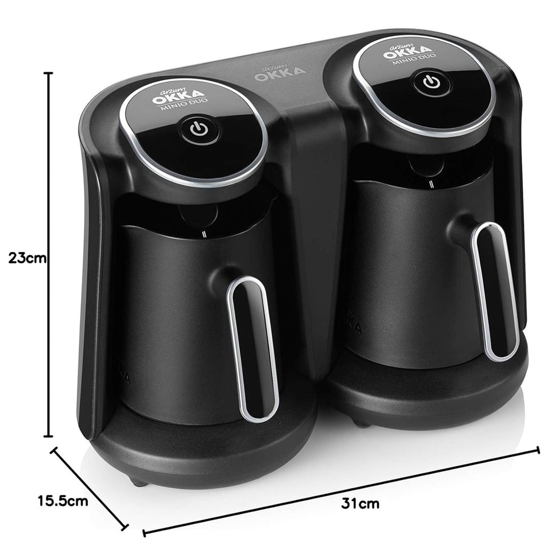 Arzum Okka Minio Duo Turkish Coffee Machine 880 Watt - Up to 8 Cups - OK006 - Local Warranty