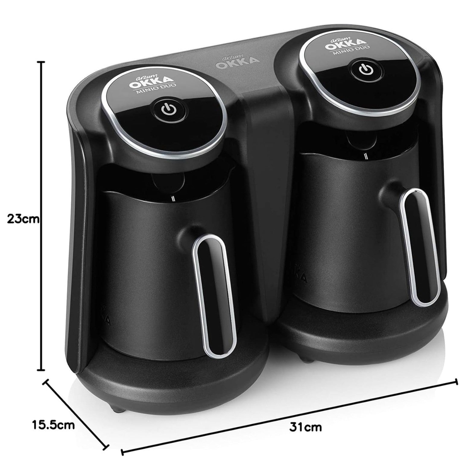 Arzum Okka Minio Duo Turkish Coffee Machine 880 Watt - Up to 8 Cups - OK006 - Local Warranty