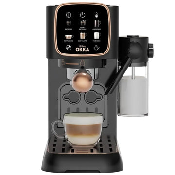 Arzum Okka Solo M Semi-Auto Espresso Machine - OK0032-500 - Black x Silver - Local Warranty