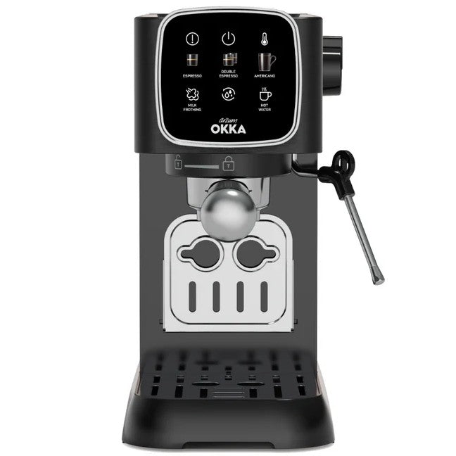 Arzum Okka Solo M Semi-Auto Espresso Machine - OK0032-500 - Black x Silver - Local Warranty