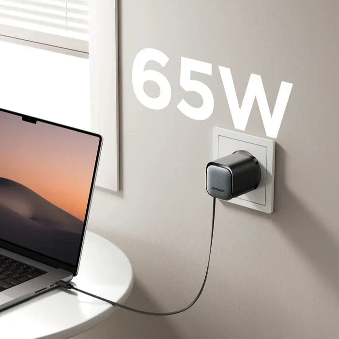 Adapter GaN 65W JOYROOM JR-Q2EU - With Retractable Cable - Local Warranty