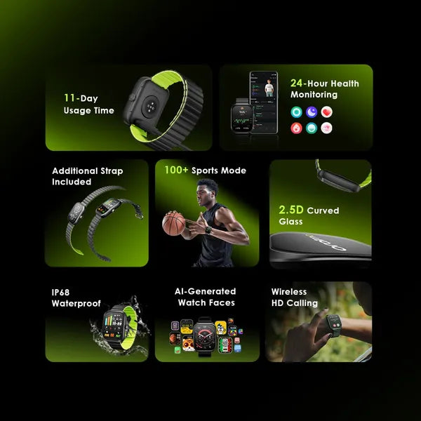 Smart Watch Oraimo Nova N - AMOLED | OSW-813N - Local Warranty