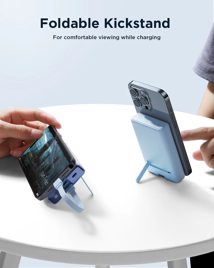 Power Bank 20W JOYROOM 10,000mAh JR-PBM01 - with Built-in Cable & Stand - Local Warranty