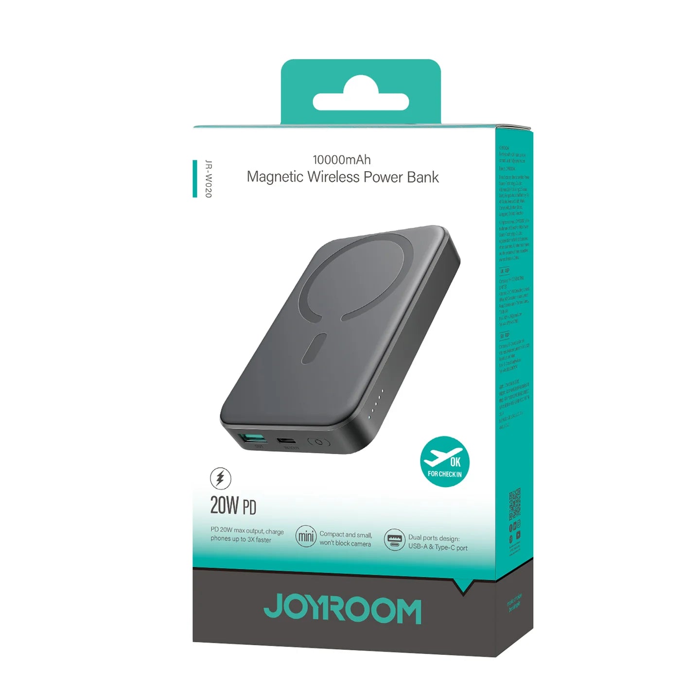Power Bank 20W JOYROOM 10,000mAh JR-W020