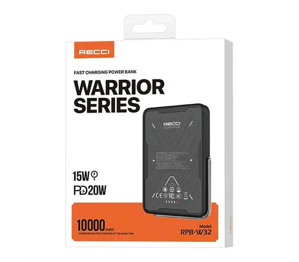Power Bank 20W RECCI 10,000mAh Warrior Series RPB-W32 - Local Warranty