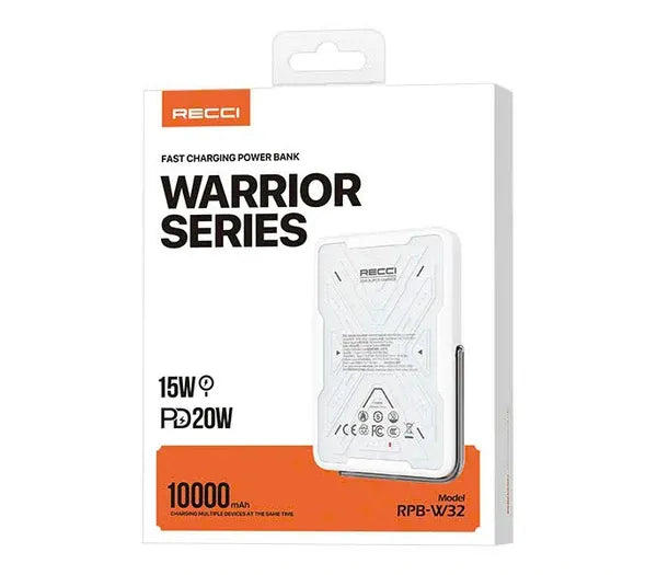 Power Bank 20W RECCI 10,000mAh Warrior Series RPB-W32 - Local Warranty