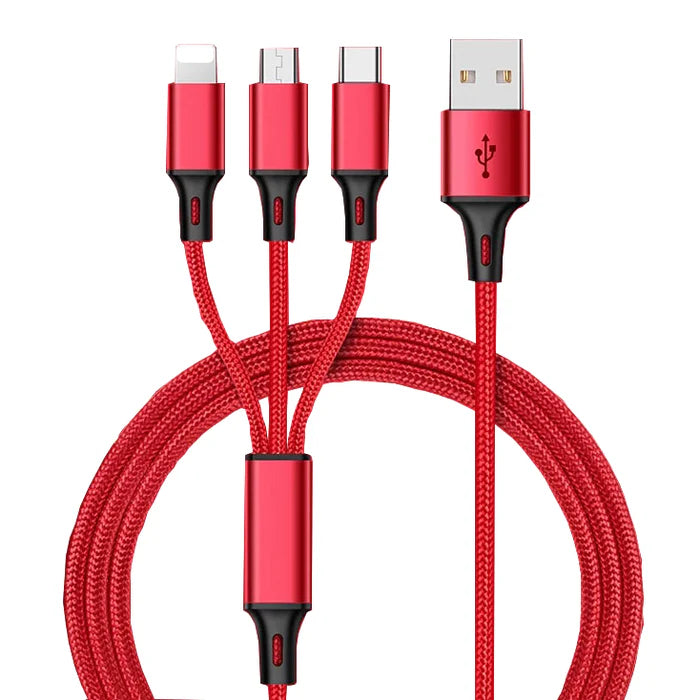 Charging Cable Recci RCS-D120 3 in 1 - Local Warranty