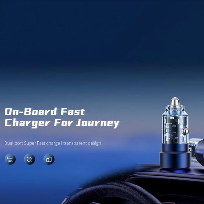 Car Adapter RECCI 70W Journey RCC-N15 - Dual Ports - Local Warranty
