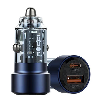 Car Adapter RECCI 70W Journey RCC-N15 - Dual Ports - Local Warranty