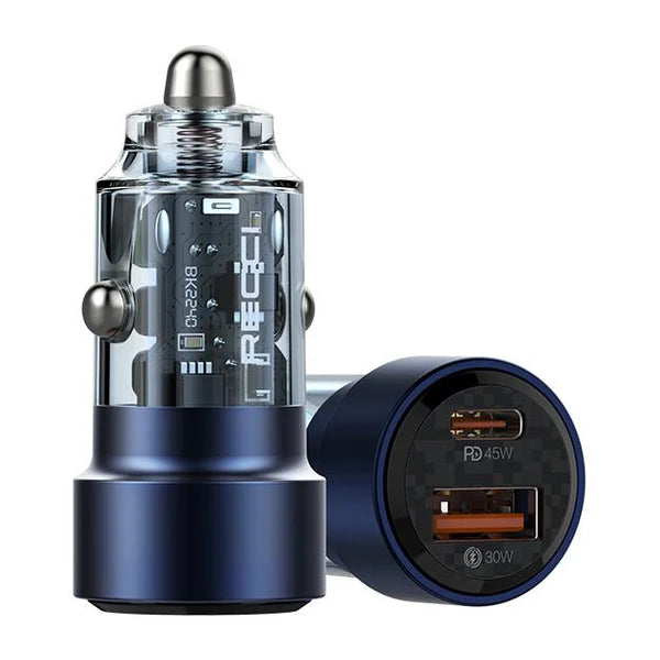 Car Adapter RECCI 70W Journey RCC-N15 - Dual Ports - Local Warranty