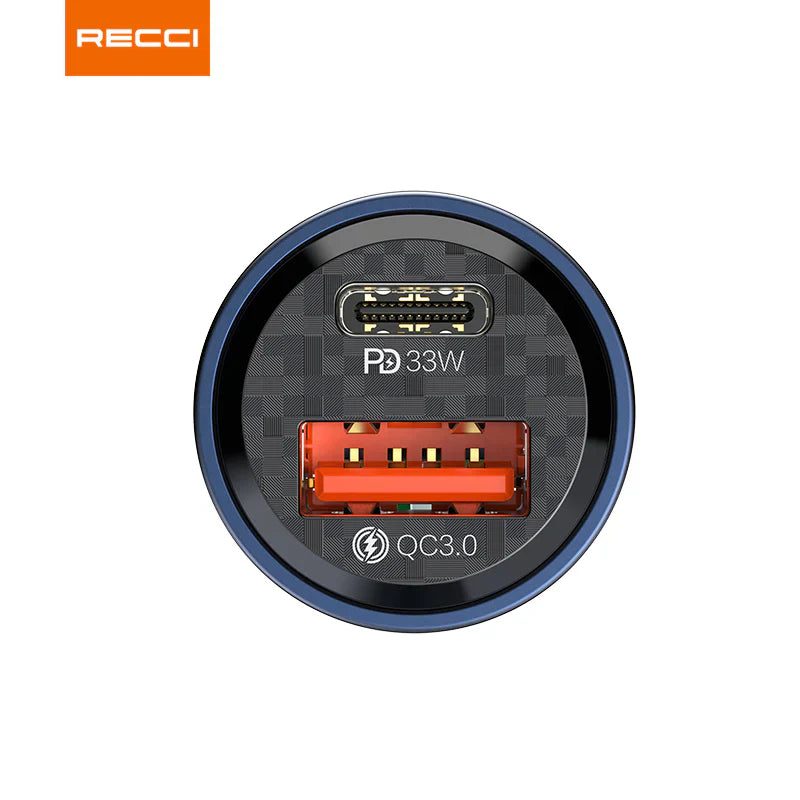 Car Charger RECCI 33W Journey RCC-N17 - Dual Ports - Local Warranty