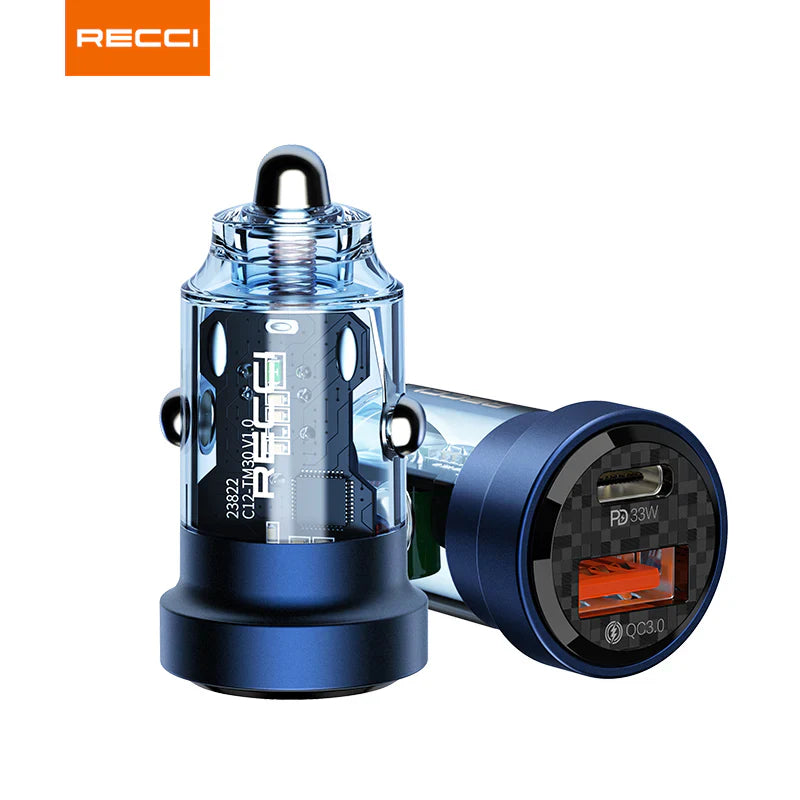 Car Charger RECCI 33W Journey RCC-N17 - Dual Ports - Local Warranty