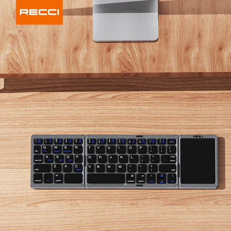 RECCI Touch Mouse & Keyboard Wireless | RCS-K01 - Tri-Fold - Local Warranty