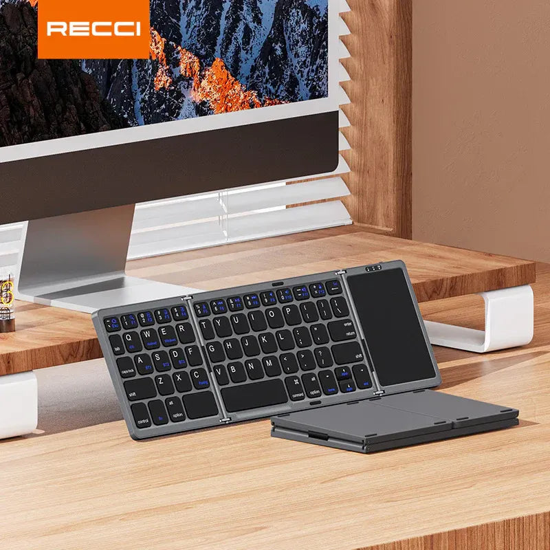 RECCI Touch Mouse & Keyboard Wireless | RCS-K01 - Tri-Fold - Local Warranty