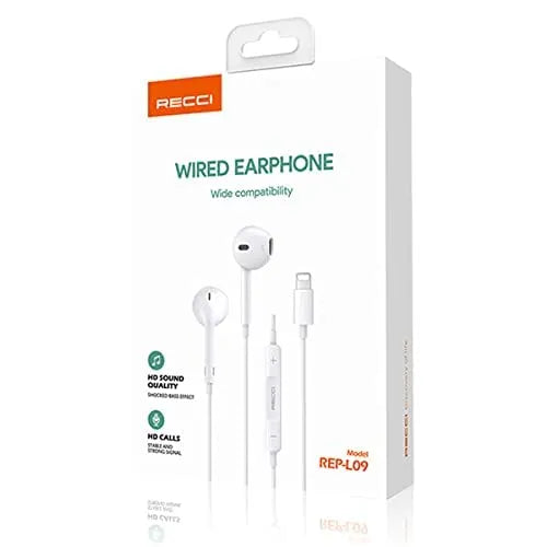 RECCI In-Ear Headphones REP-L09 Lightning - Local Warranty