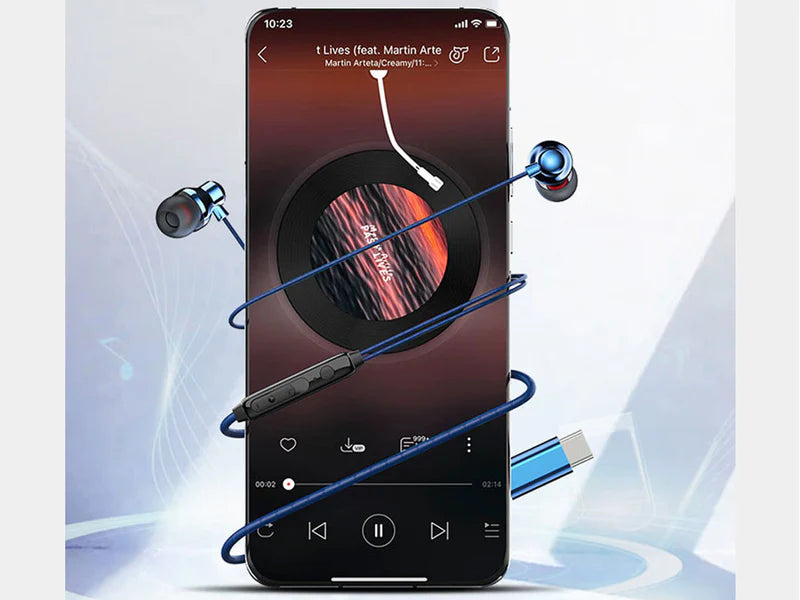 RECCI In-Ear Metal Headphones REP-L36 Type-C - Local Warranty