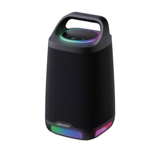 Snzou SN-29 Portable Speaker 160W, 5 Colors Ambiance Lights That Beat with Rhythm warranty 1 year