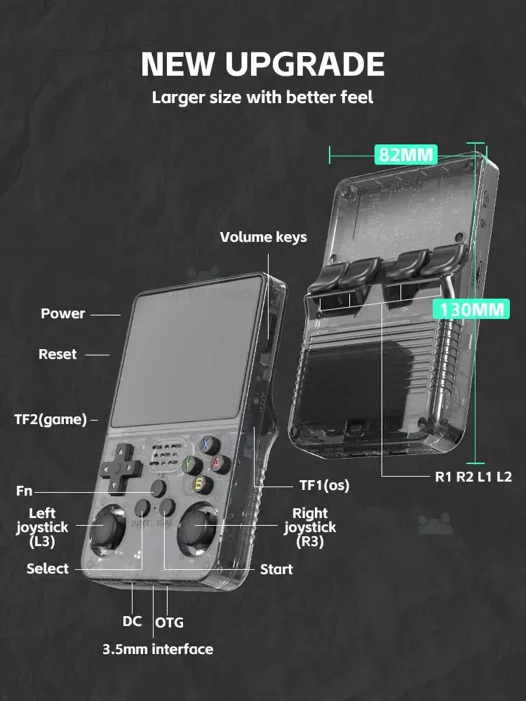 Gaming Console Retro Handheld R36s - Includes 15,000+ Games - Purple - Image 6