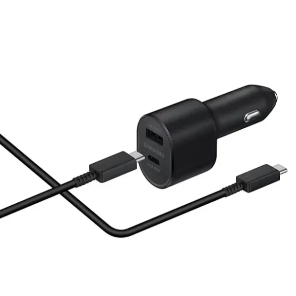 شاحن سيارة سامسونج ( 45 وات + 15 وات ) - مع 2 منفذ USB-C