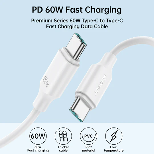 Charging & Data Cable 60W JOYROOM S-A9 Type-C 1M - Local Warranty - Image 3