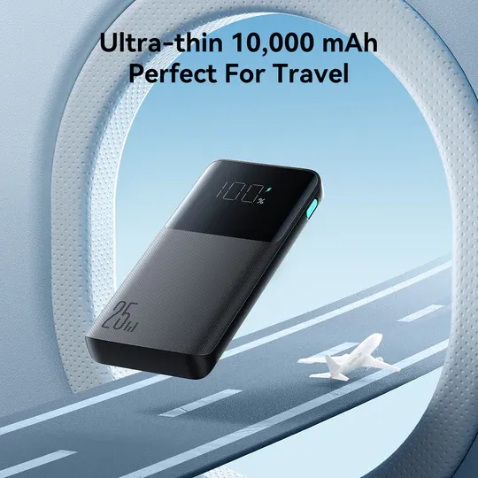 Power Bank 25W JOYROOM 10,000mAh JR-PBF20 - LED Display - Black - Image 6