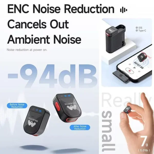 Al Sheikh Stores Micrphone Majentic MM 001 Enc Wirelss Magnetic Mic Black Noise Reduction 600x600