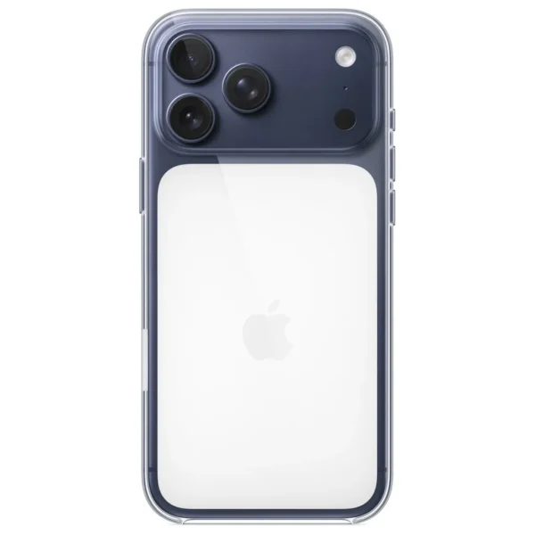 Al Sheikh Stores Apple Original iPhone 17 Pro or 17 Pro Max Clear Case Deep Blue with MagSafe and Camera Control Transparent 600x600