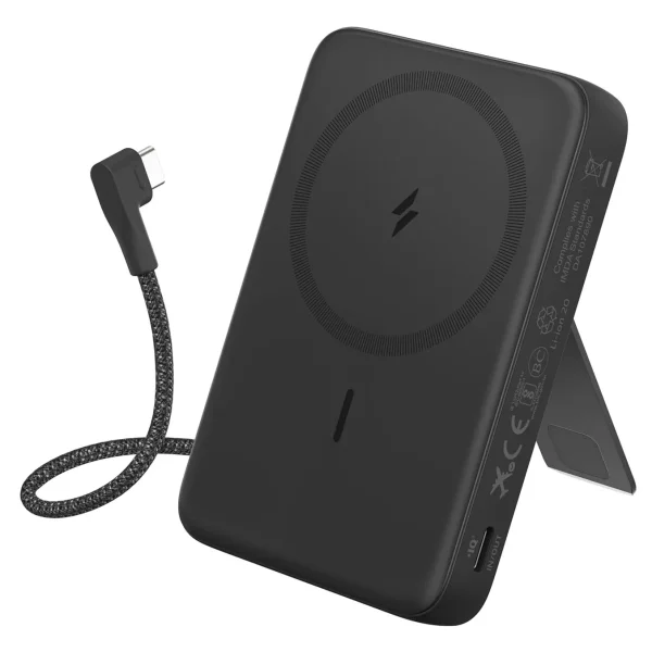 باور بانك 30 وات انكر ZOLO سعة 10,000 مللي امبير - MagSafe & كابل مدمج تايب سي | A1685631