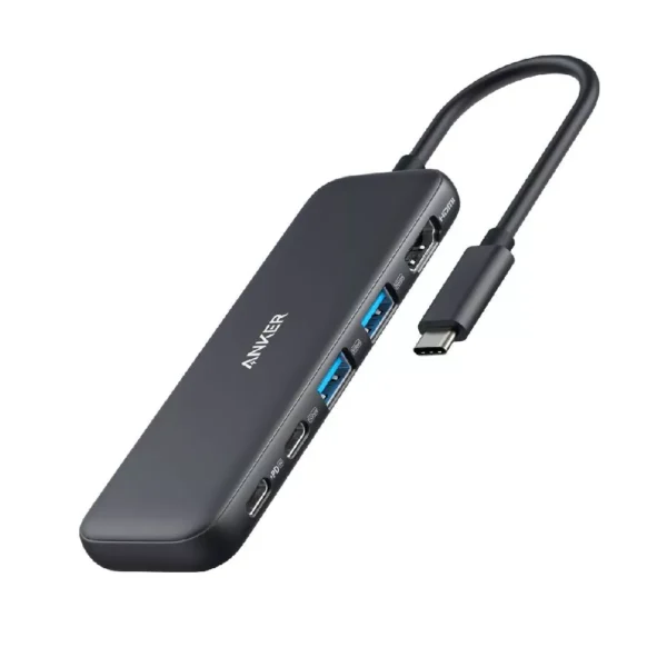 Adapter Hub ANKER 332 USB C 5 in 1   4K HDMI   100W Charging   Black | A8355H11   Local Warranty