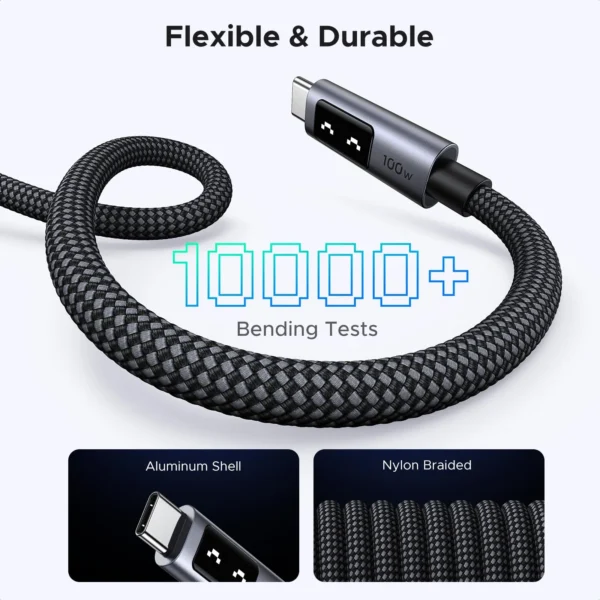 Al Sheikh Stores Charging Cable UGREEN UNO 5A Max 100W USB C to USB C L509 Flexible and Durable 600x600