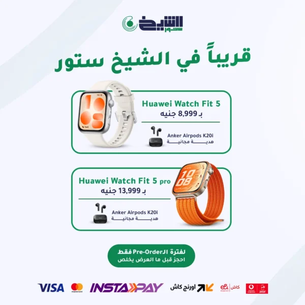 HUAWEI WATCH FIT 5 Pro ( Preorder And Get A Free Anker Soundcore Airpods )
